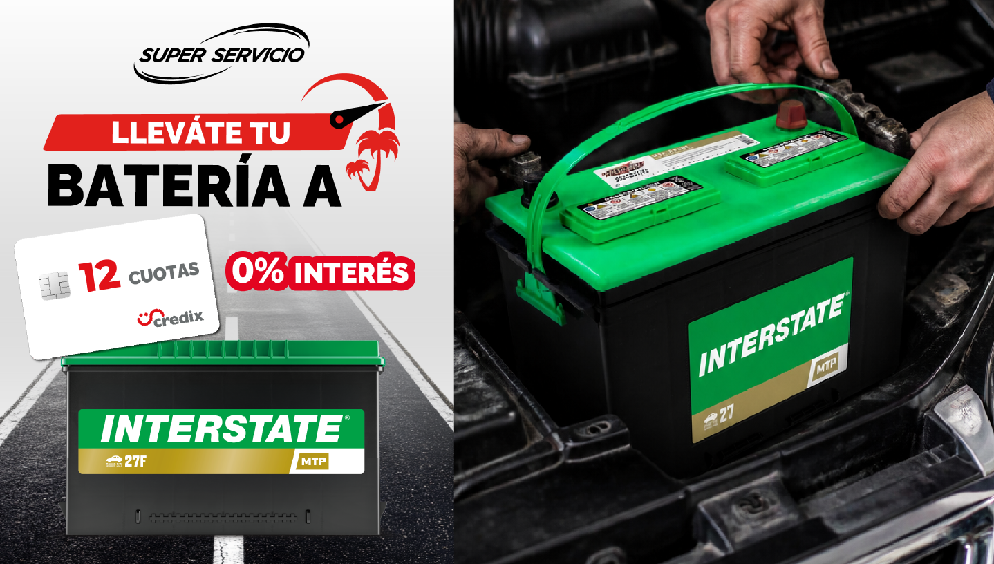 Baterías Interstate a tasa 0 hasta 12 cuotas con Credix  imagen